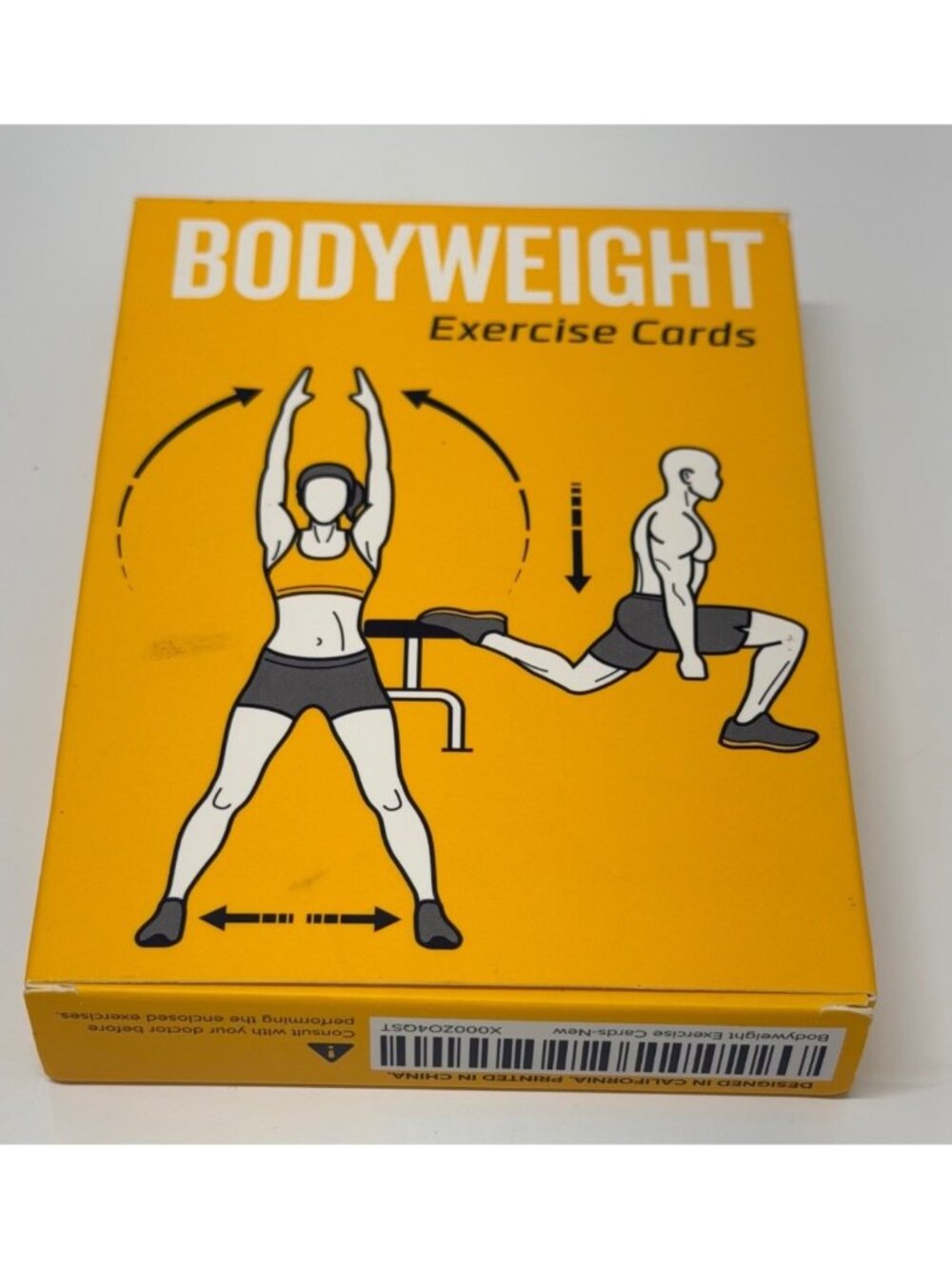California Design Bodyweight Exercise Cards Set Home Fitness Gym Workout Deck